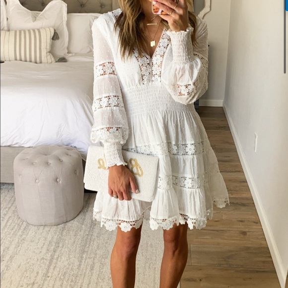 TALULAH Dresses & Skirts - Talulah White Chateau Lace Dress